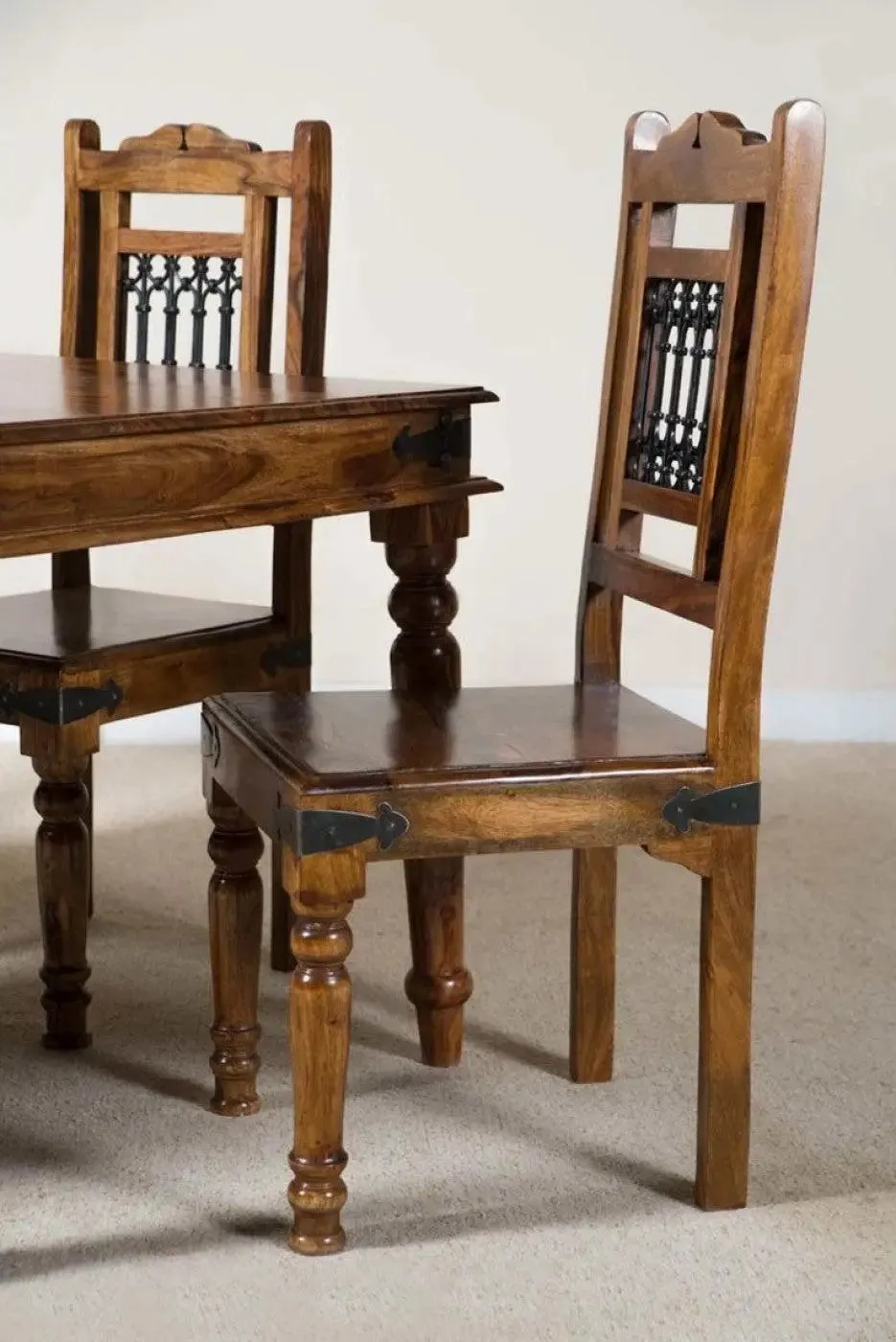 Designer Sheesham Wood Dining Table 6 Seater