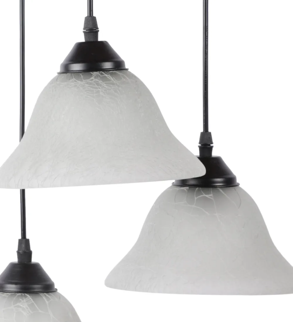 Designer Tapered Glass Cluster Ceiling Light