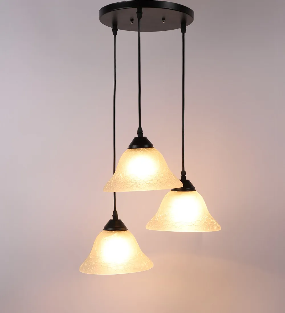 Designer Tapered Glass Cluster Ceiling Light