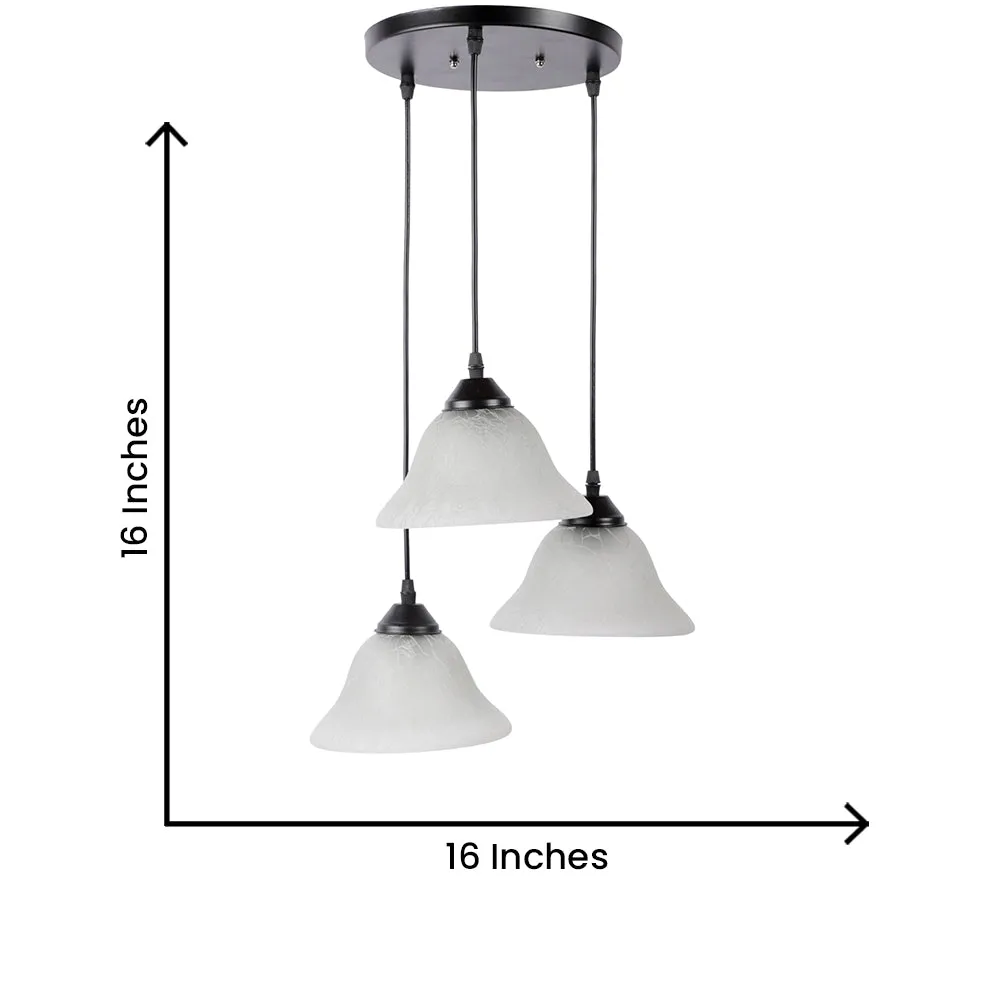 Designer Tapered Glass Cluster Ceiling Light