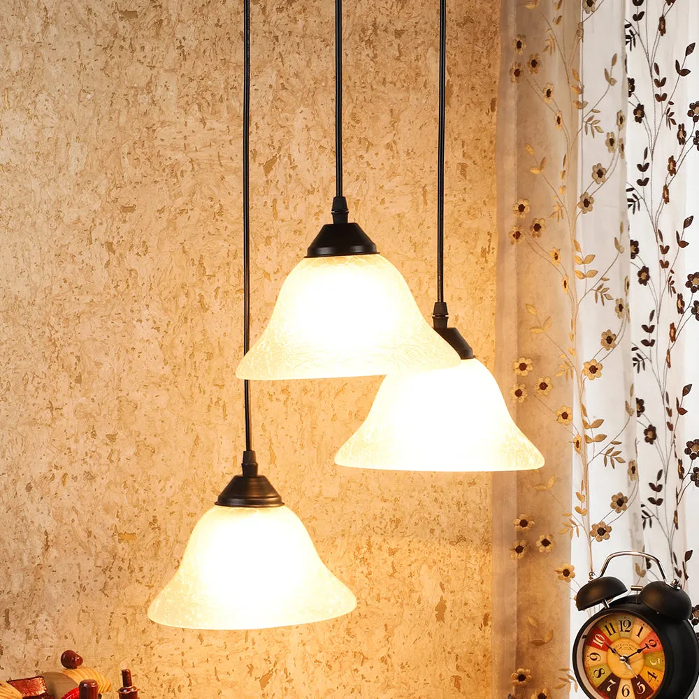 Designer Tapered Glass Cluster Ceiling Light