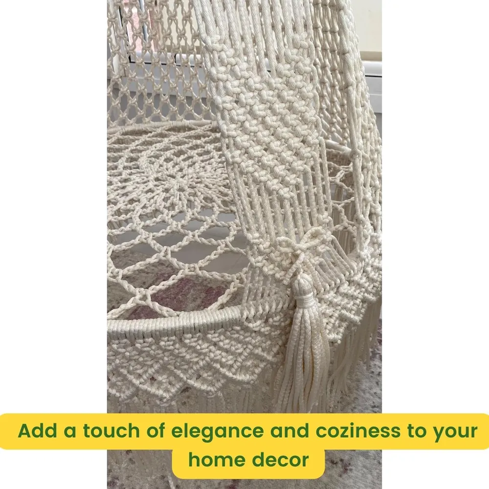 Designer Tassel Bohemian Durable Macrame Swing Hammock