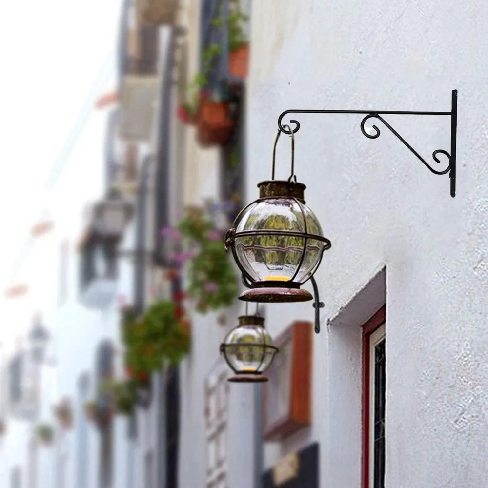 Designer Traditional Matte Black Wall Bracket Set Of 2 & 4