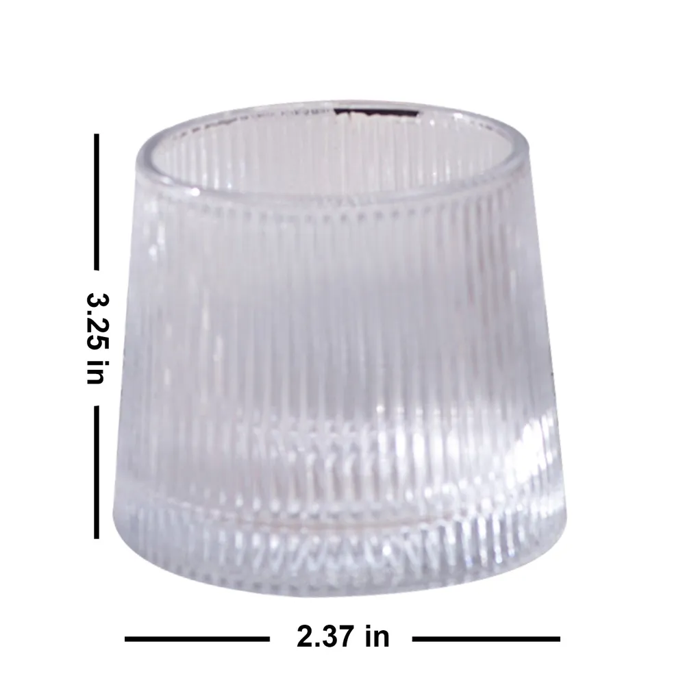 Designer Transparent Scotch Glasses Set Of 6