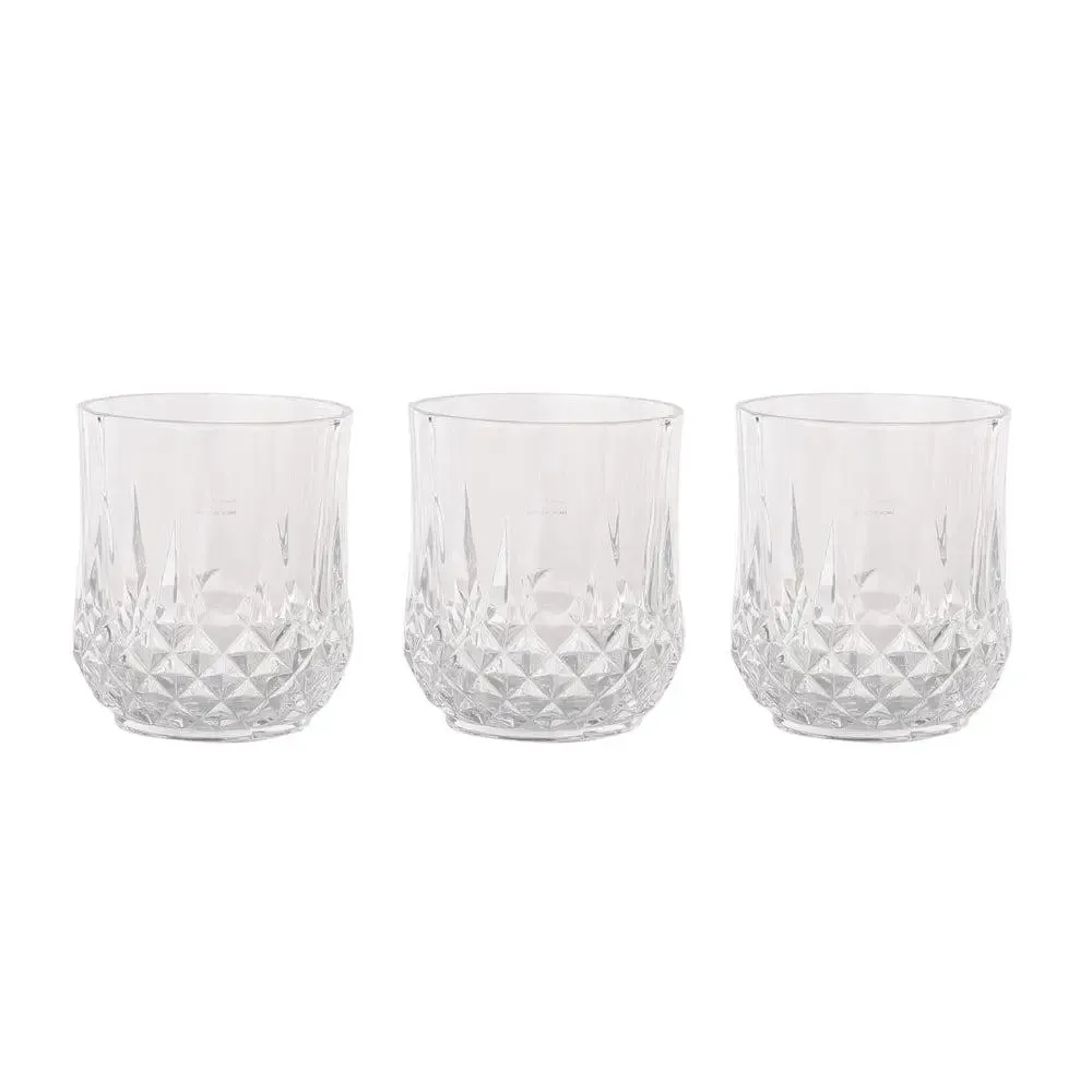 Diamond Cut Crystal Whiskey Glasses Set Of 6