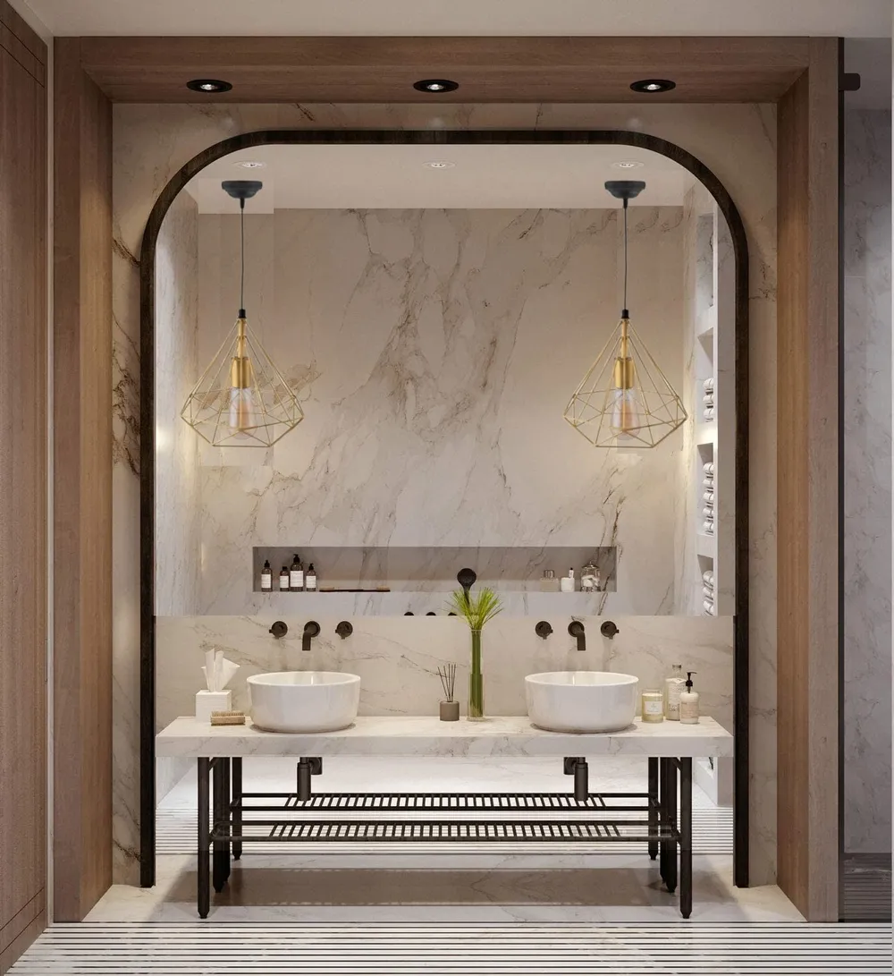 Diamond Cut Golden Cage Ceiling Light (Bulb not included) Single Piece