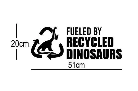 Dinosaur Back Glass Car Sticker
