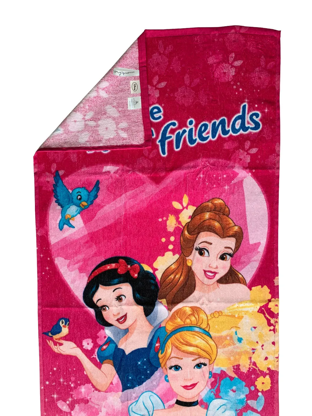 Disney "Adventure Begins With Friends" & "Discover Your Dreams" Princess Kids Cotton Bath Towels Set Of 2