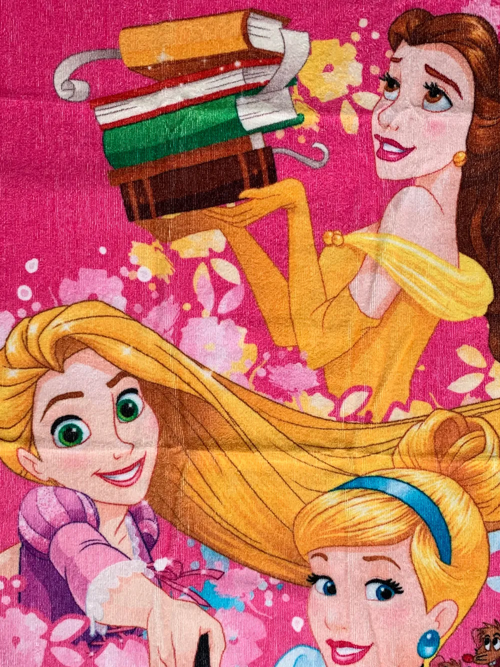 Disney "Adventure Begins With Friends" & "Discover Your Dreams" Princess Kids Cotton Bath Towels Set Of 2