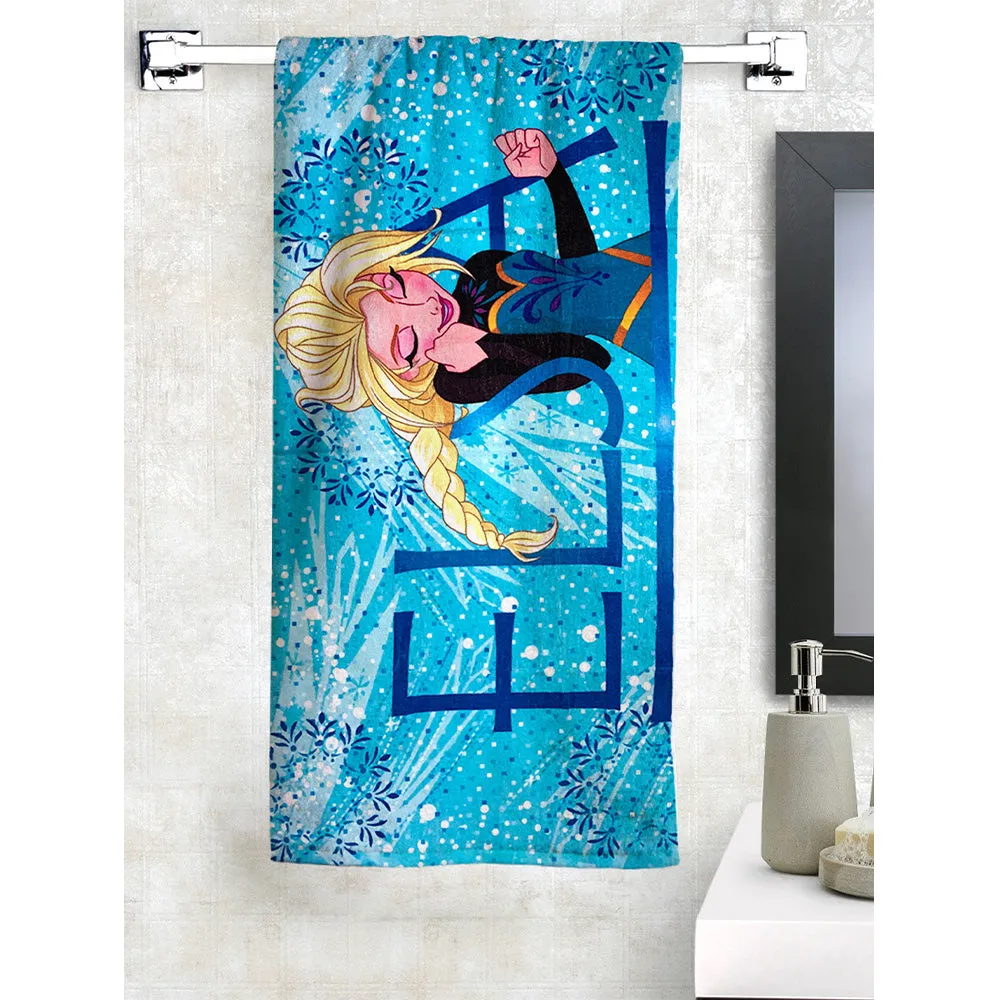 Disney Frozen Elsa Blue Kids Cotton Bath Towel