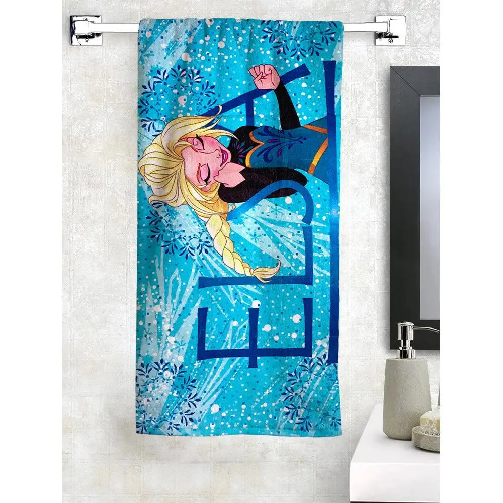 Disney Frozen Elsa Blue Kids Cotton Bath Towel