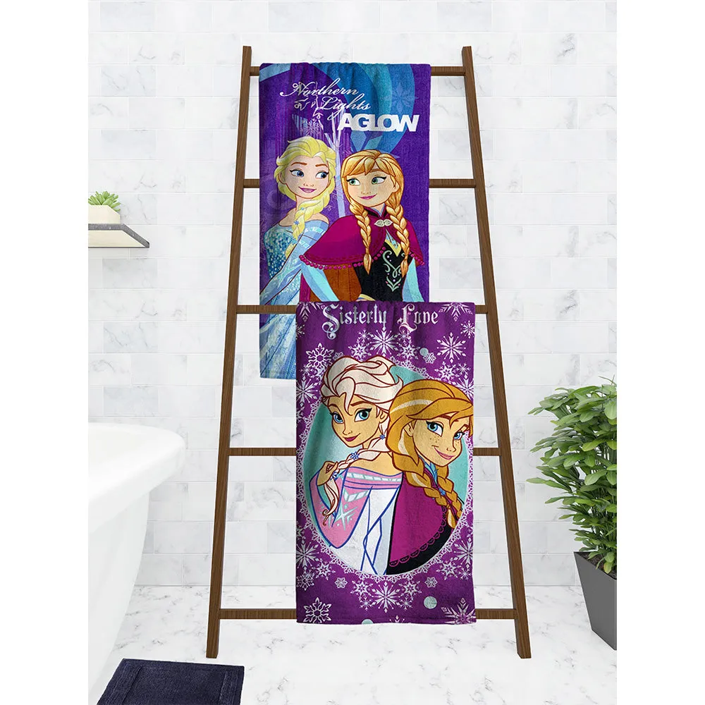 Disney Frozen Sisterly Love Elsa & Anna Kids Bath Towels (Set Of 2)
