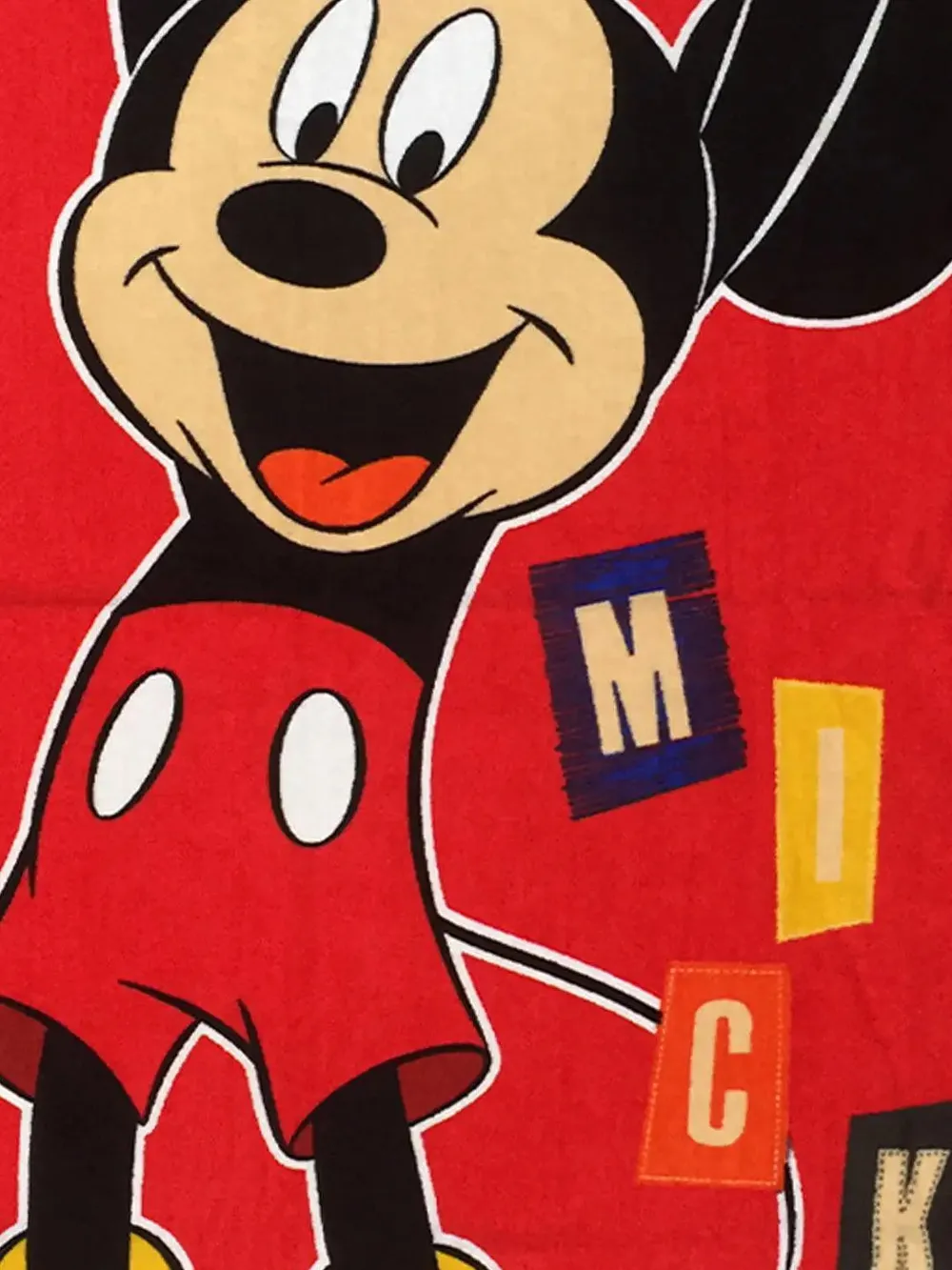 Disney Mickey Mouse Red Kids Cotton Bath Towel