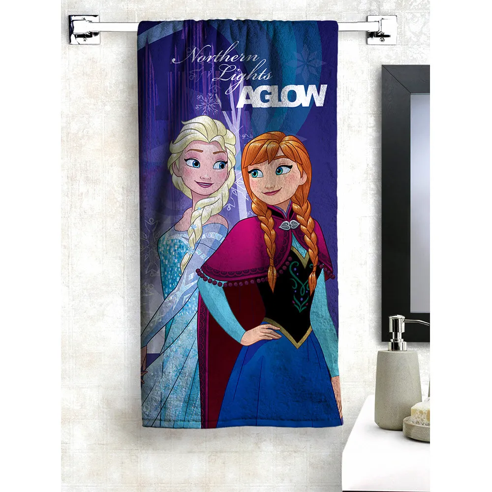 Disney Northern Lights AGLOW Frozen Kids Cotton Bath Towel