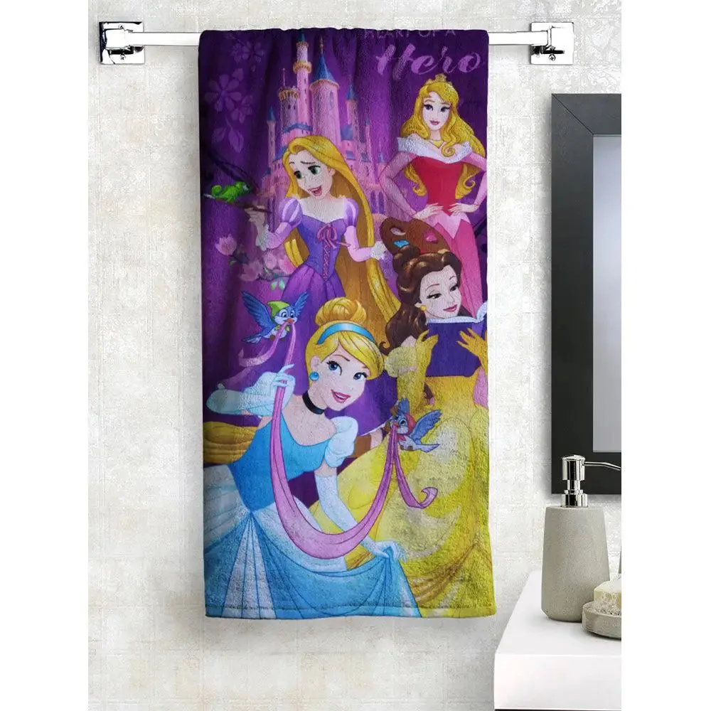 Disney Purple Princess Kids Cotton Bath Towel