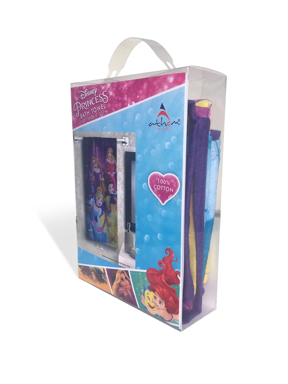 Disney Purple Princess Kids Cotton Bath Towel