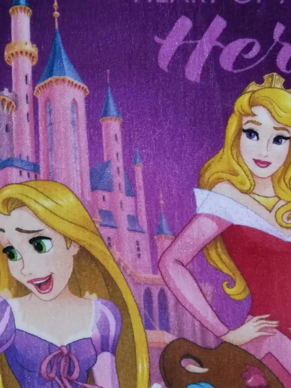 Disney Purple Princess Kids Cotton Bath Towel
