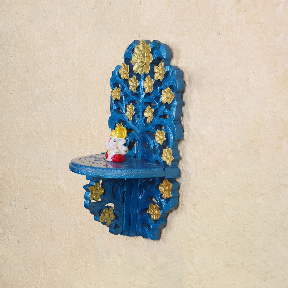 Divine Blue Wooden Wall Decor