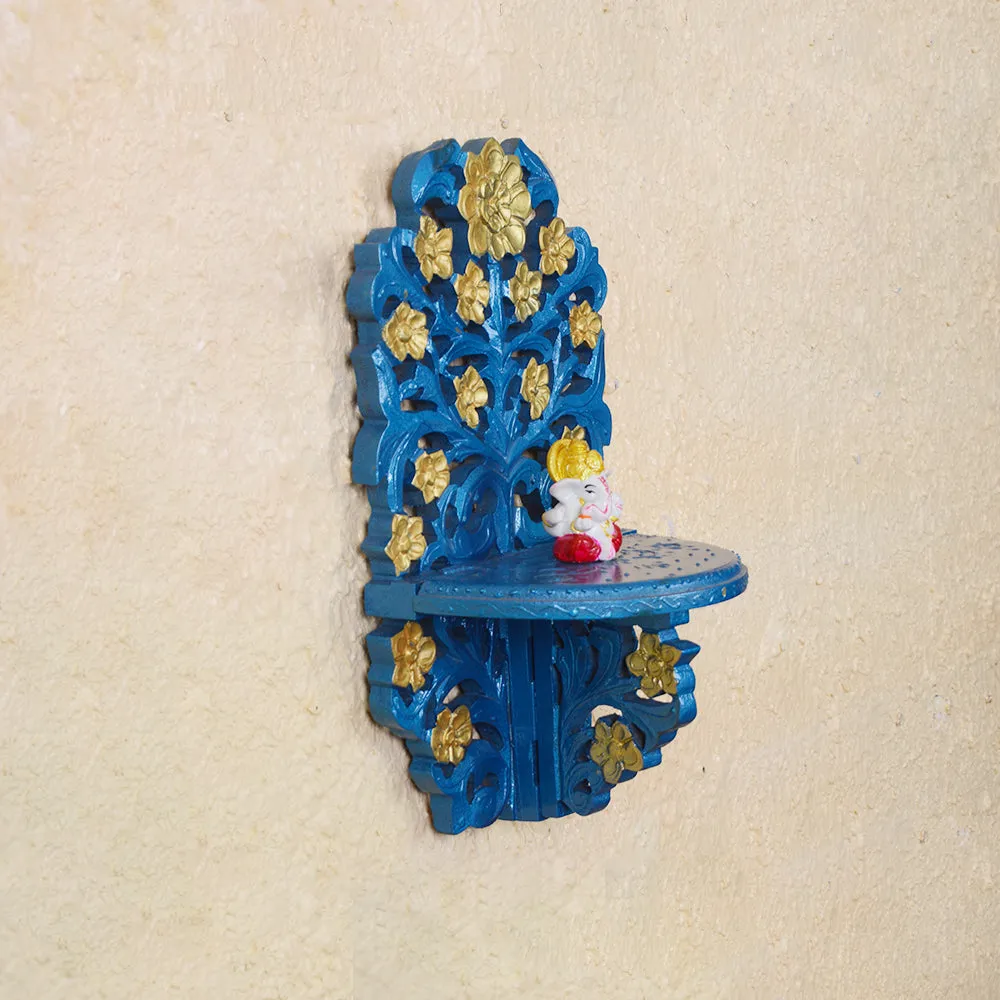Divine Blue Wooden Wall Decor