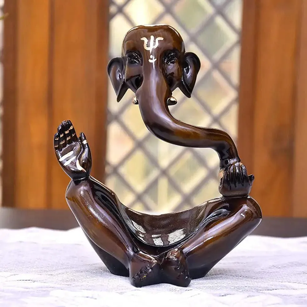 Divine Brown Colored Ganesha Idol