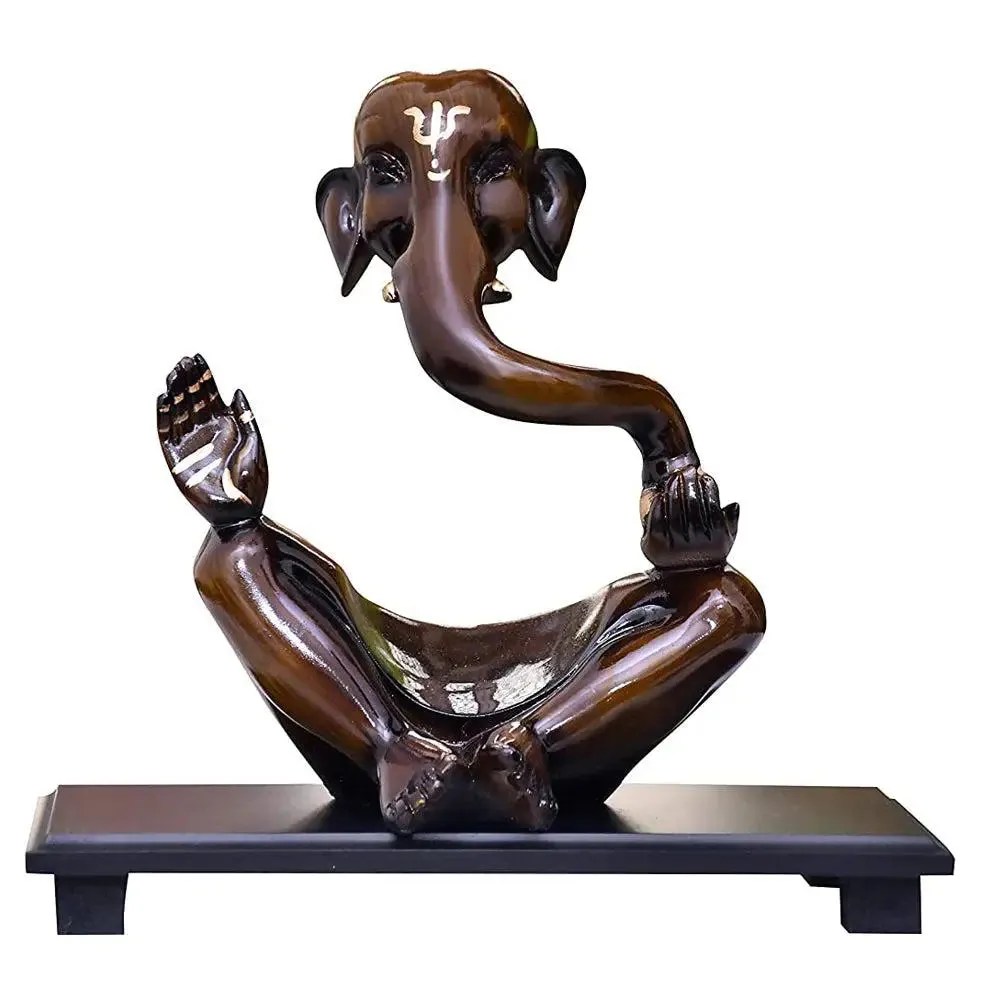 Divine Brown Colored Ganesha Idol