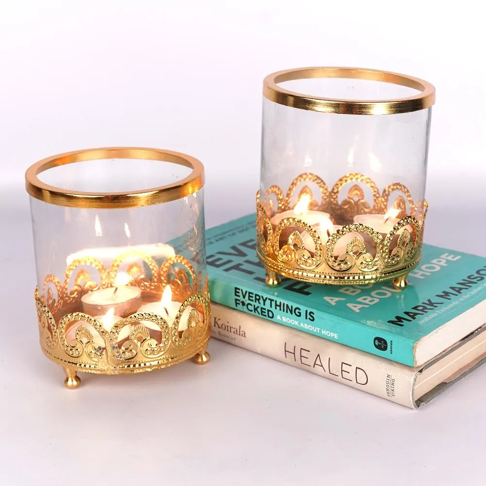 Divine Golden Footed Hurricane- Set of 2