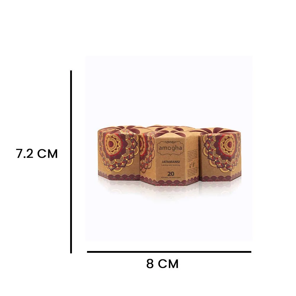 Divine Jatamansi Scented Incense Cones with a Holder (For Religious Ceremonies & Meditation)