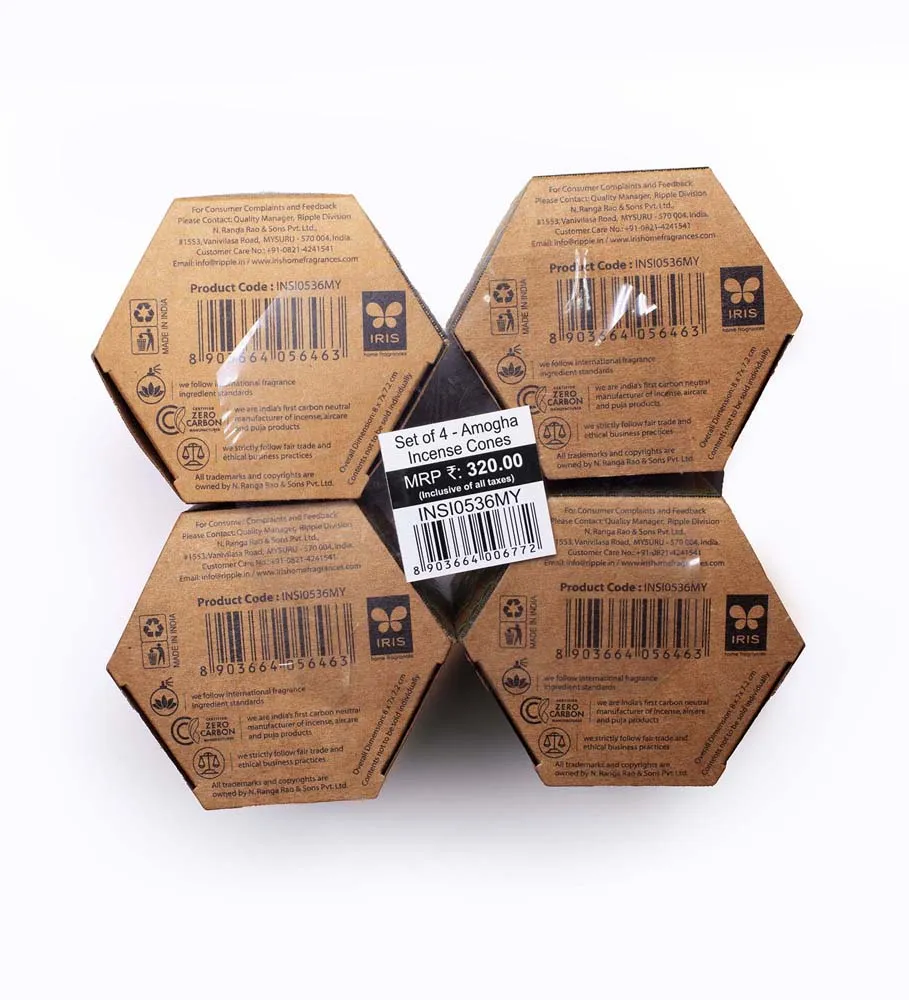 Divine Myrhh Scented Incense Cones with a Holder (For Religious Ceremonies & Meditation)