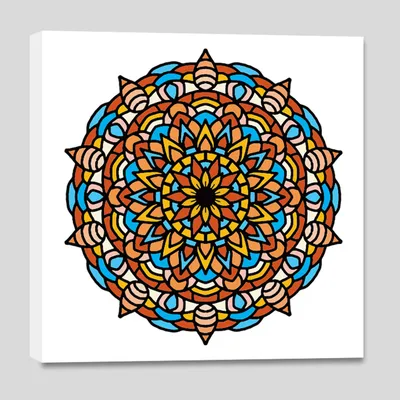 DIY Traditional Mandala Art Canvas Painting