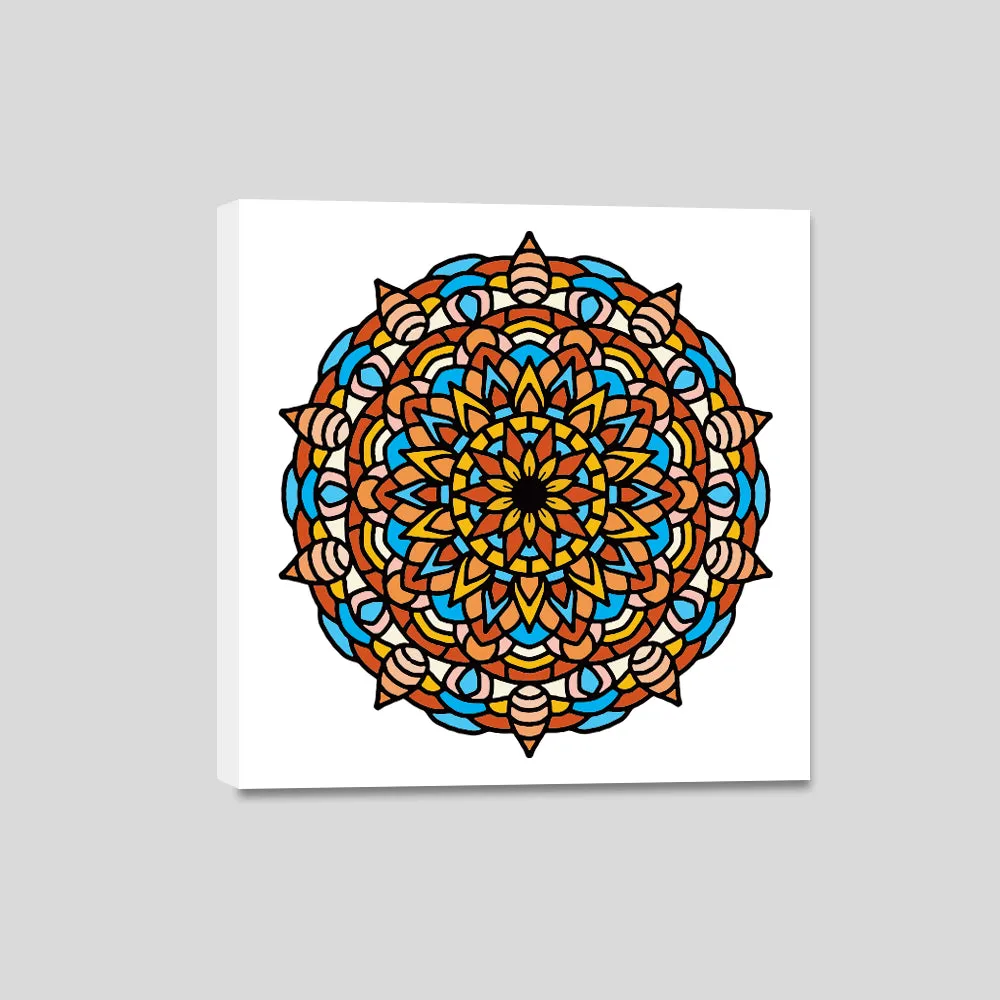 DIY Traditional Mandala Art Canvas Painting
