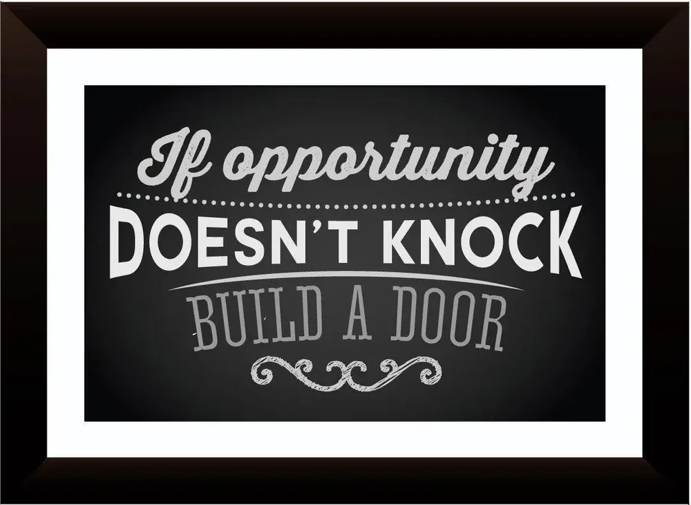 Don't Knock Motivational Quotes Framed Wall Painting &amp; Hanging