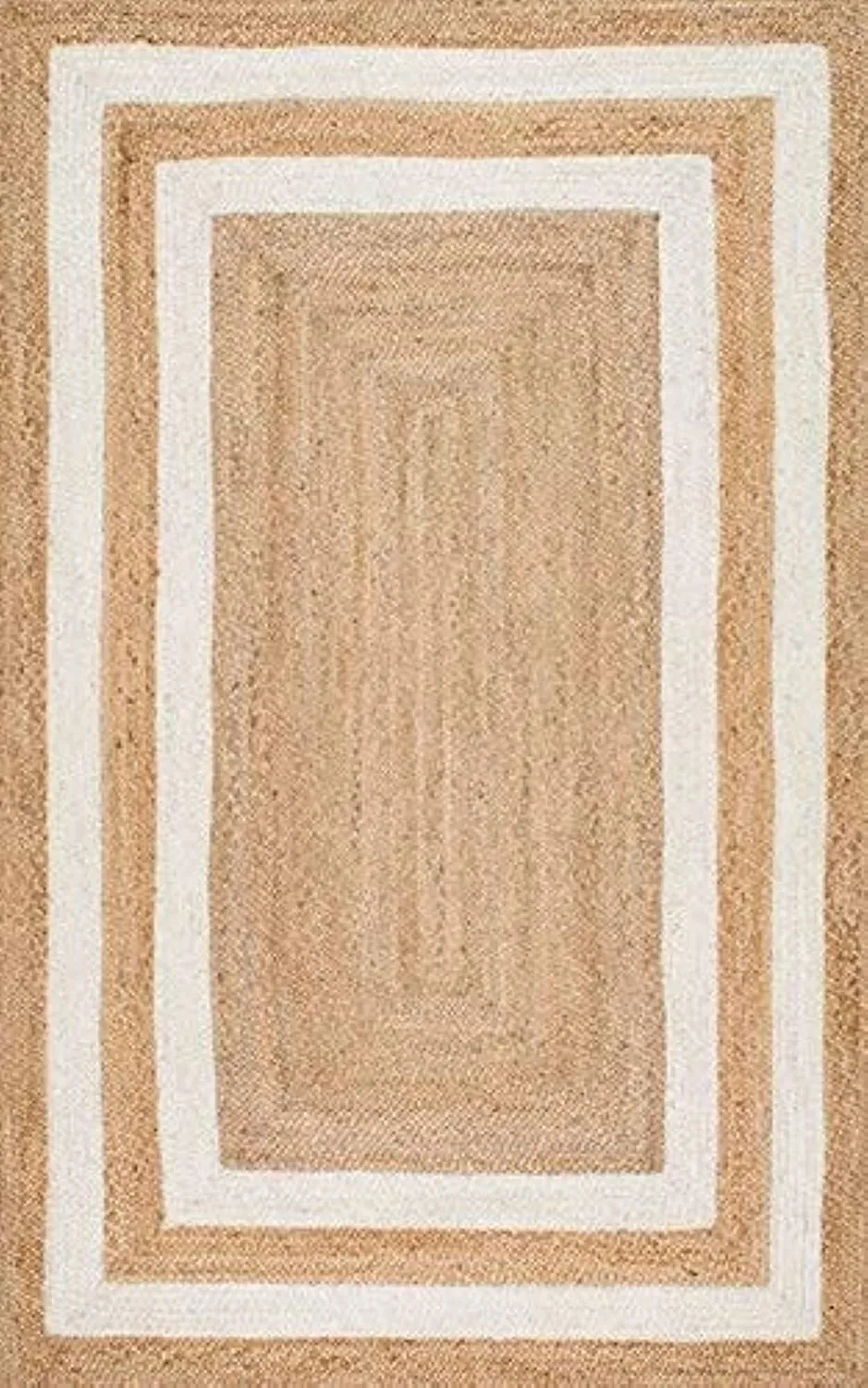 Double Bordered Striking Traditional Jute Rug XS (2*3ft)