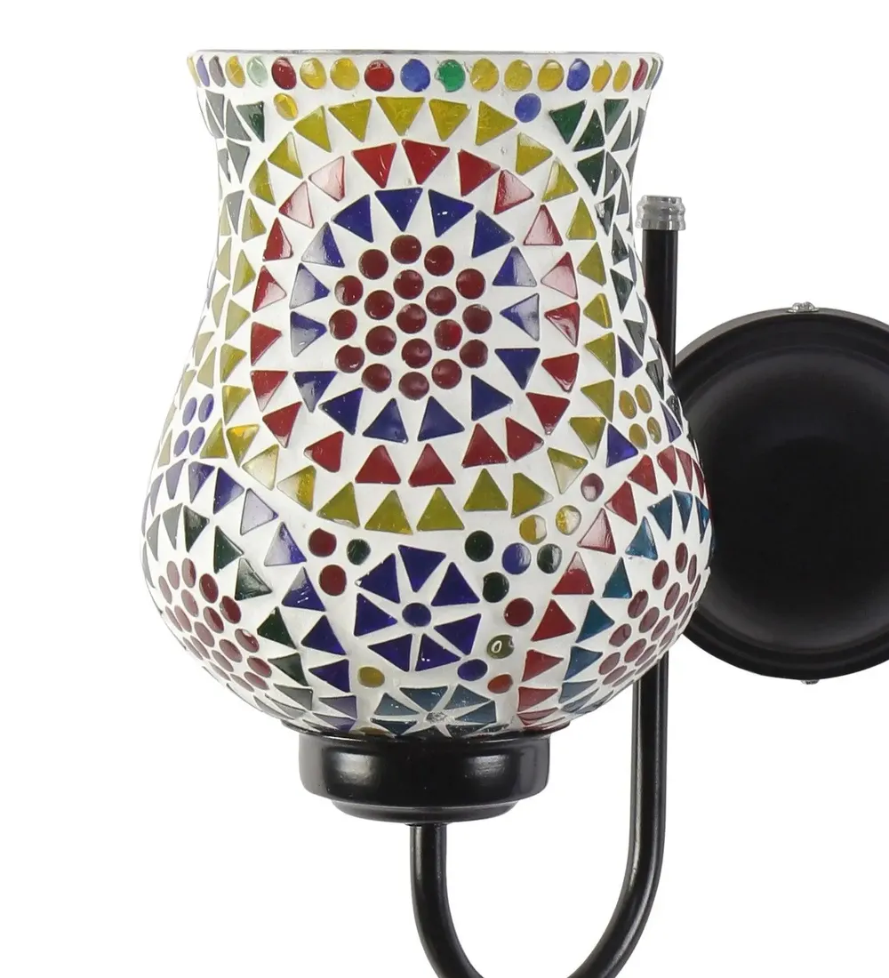 Double Multicolor Dotted Mosaic Wall Lamp