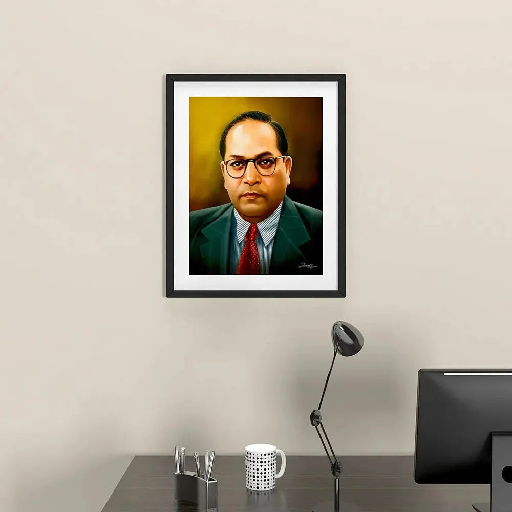 Dr. B. R. Ambedkar Digital art Framed Wall Painting A4