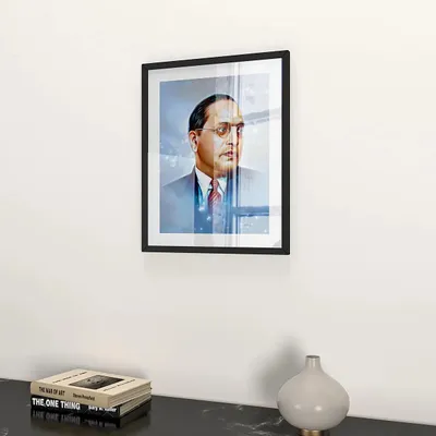 Dr. B. R. Ambedkar Digital art Framed Wall Painting