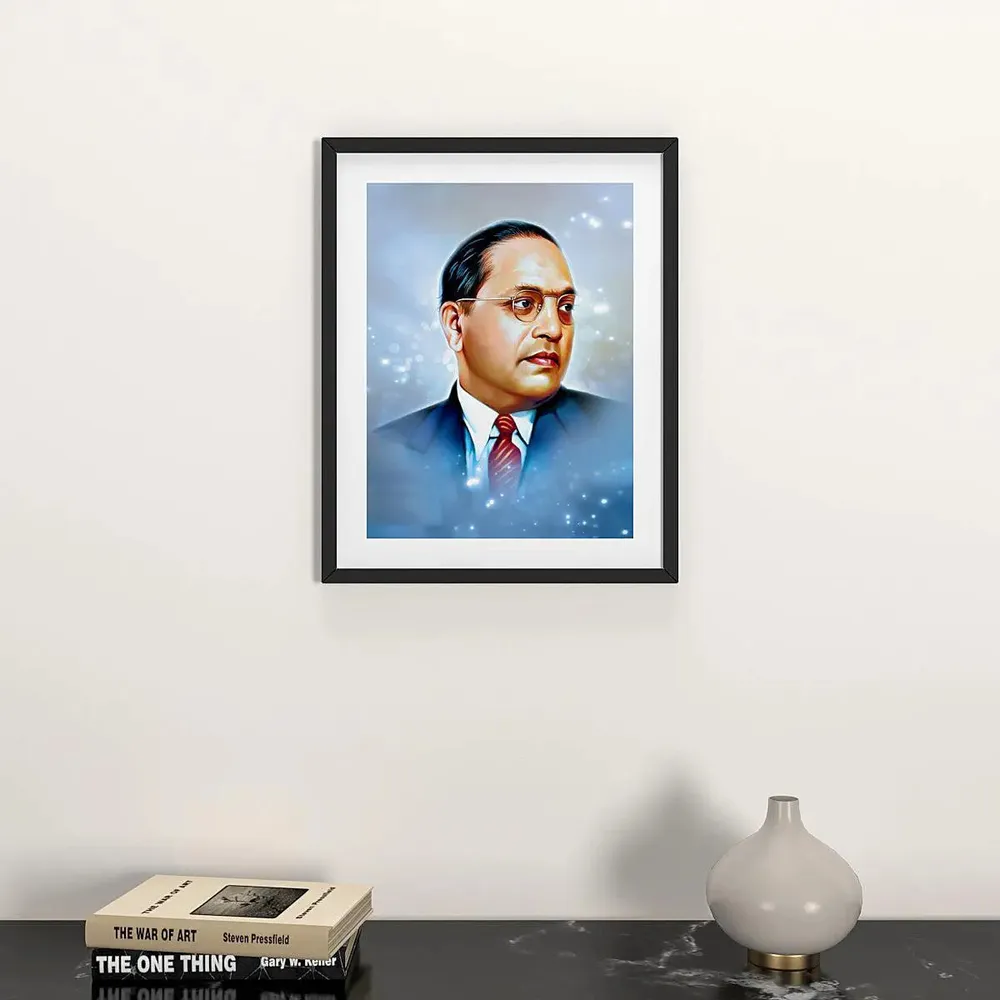 Dr. B. R. Ambedkar Digital art Framed Wall Painting A4