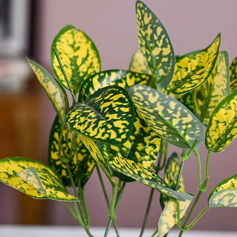 Dracaena Small Leaves Artificial Plant With Pot Default Title