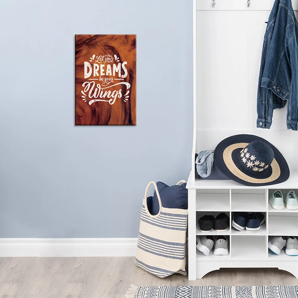 Dreams Inspirational Quote Wooden Sign