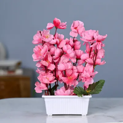 Dreamy Pink Artificial Orchid With Pot