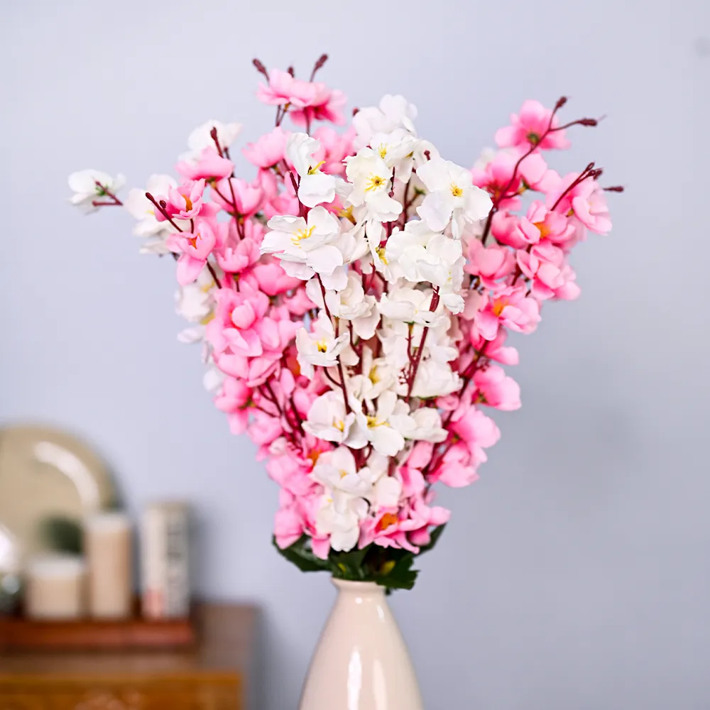 Dreamy Pink & White Artificial Orchid Bunch Combo