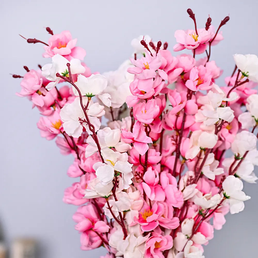 Dreamy Pink & White Artificial Orchid Bunch Combo