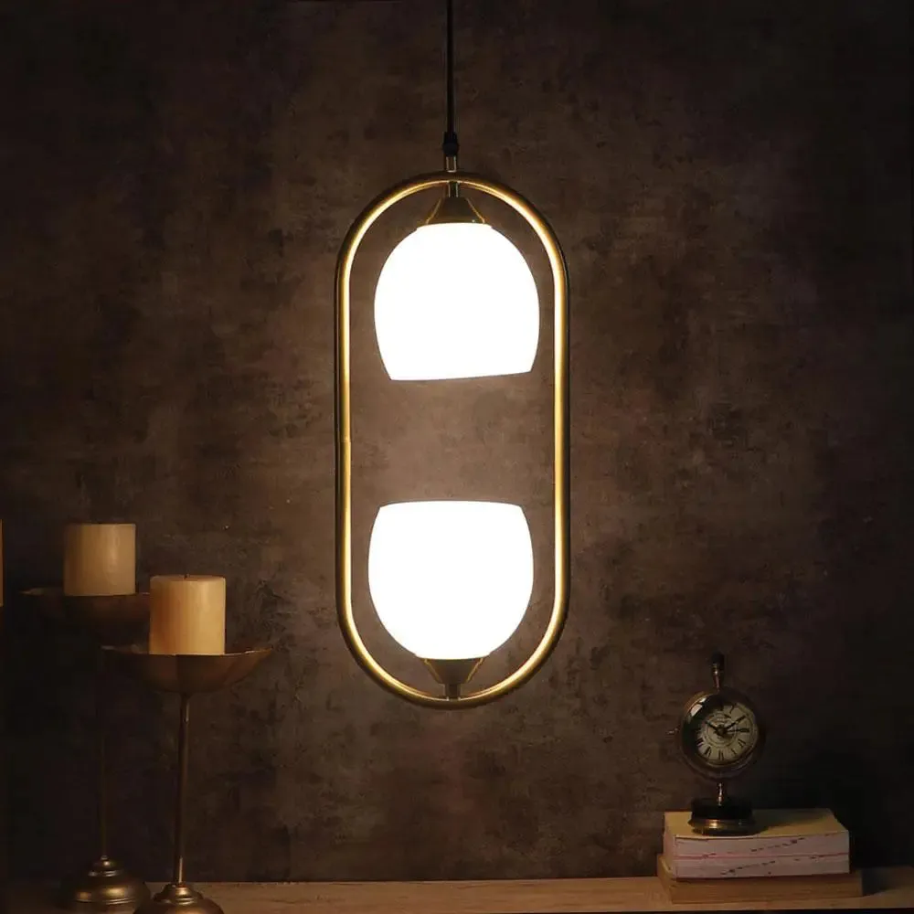 Dual Cutdoom Artistic Capsule Hanging Light