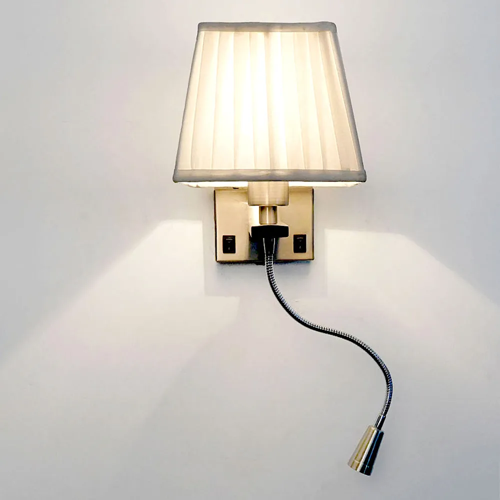 Dual Tone Feasible Bedroom Wall Light