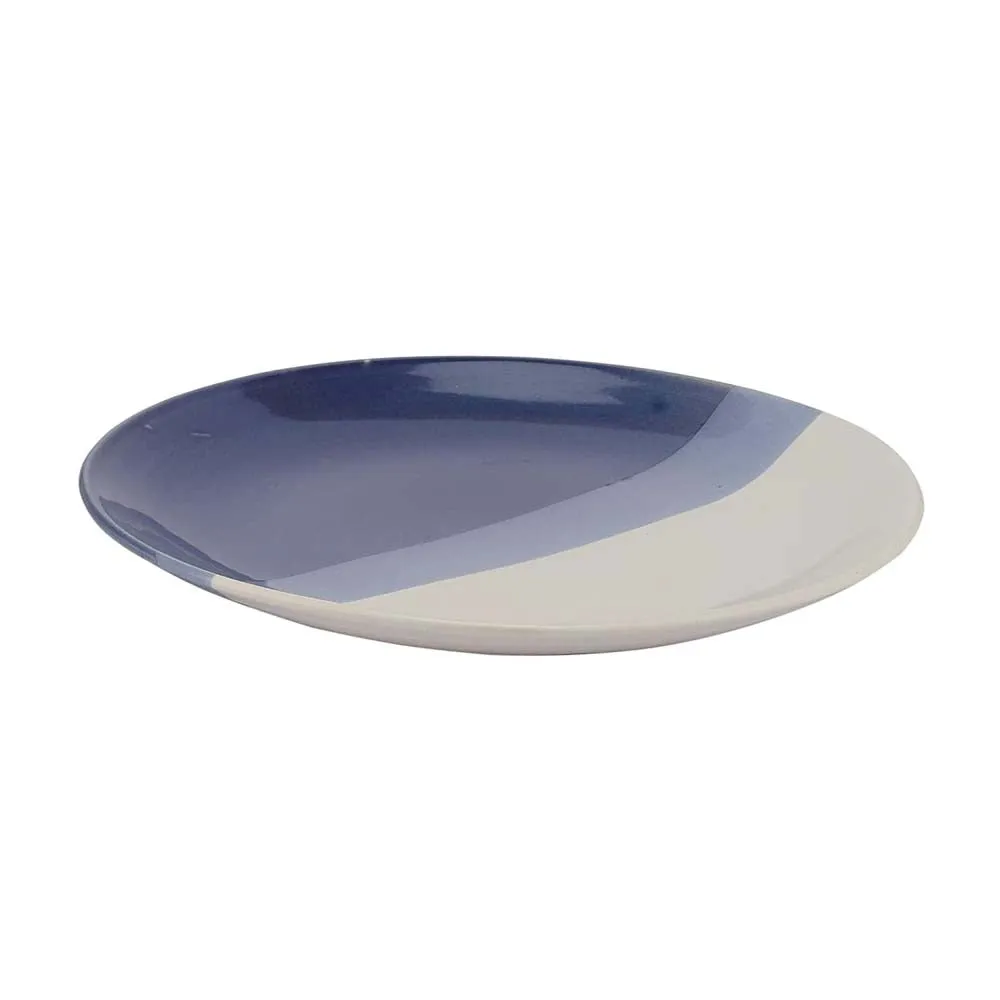 Dual Toned Designer Ceramic Dinner Plates Set Of 2