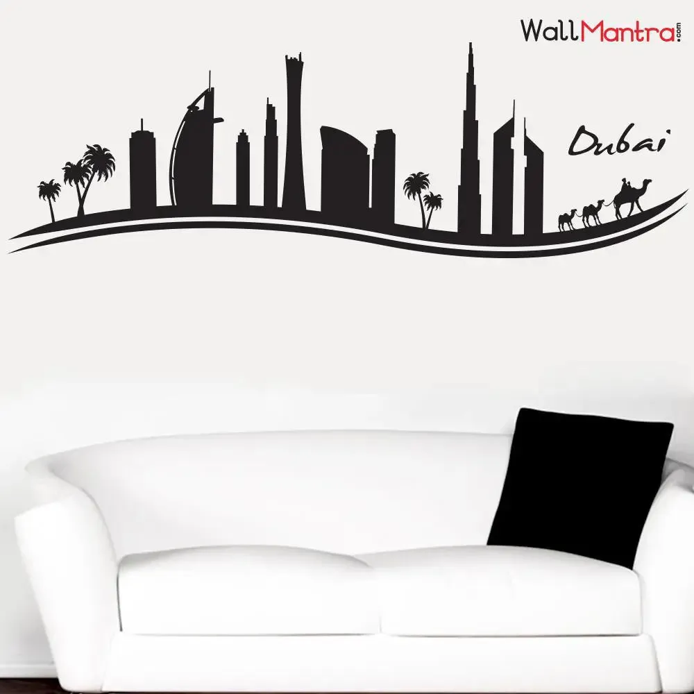 Dubai City Skyline Wall Sticker & Wall Decal