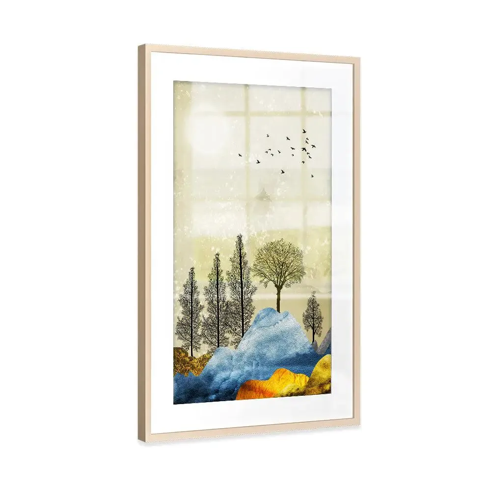 Dusky Scenery Big Framed Wall Art