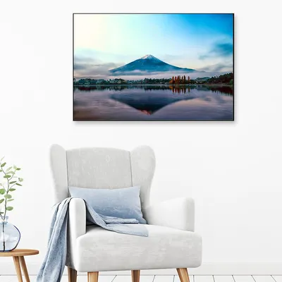 Early Morning Witness Mt. Fuji  Framed Wall Art