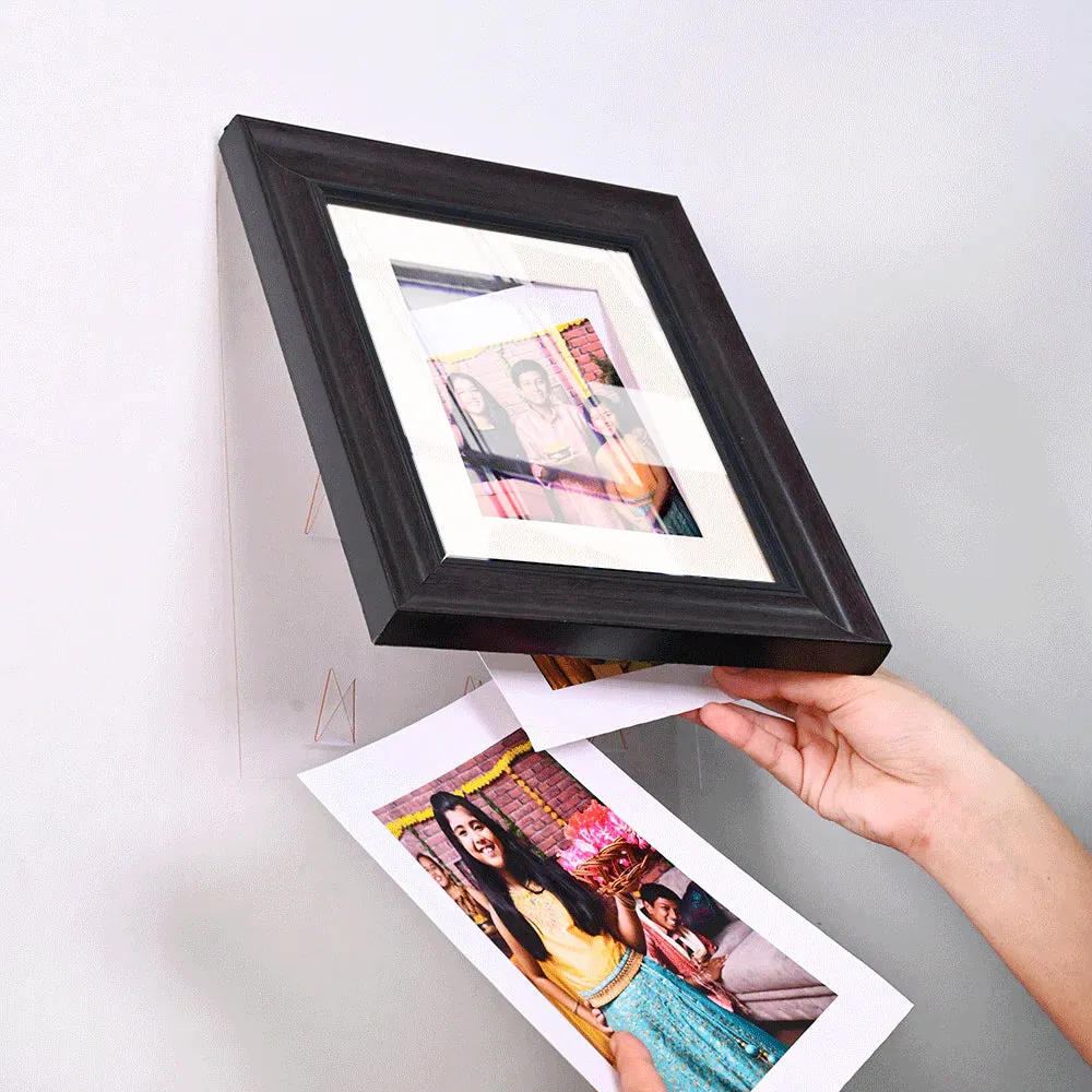 Easy Swappable Photo Frames For Personalized Pictures In White Color- Set of 6