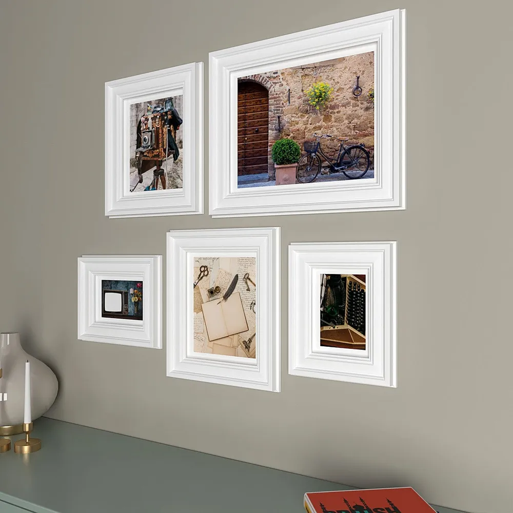 Easyframes™ "Back To Retro" White- Set Of 5
