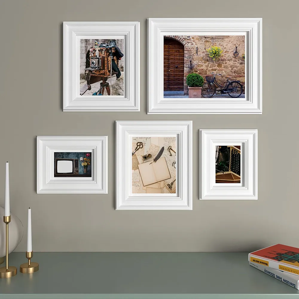 Easyframes™ "Back To Retro" White- Set Of 5